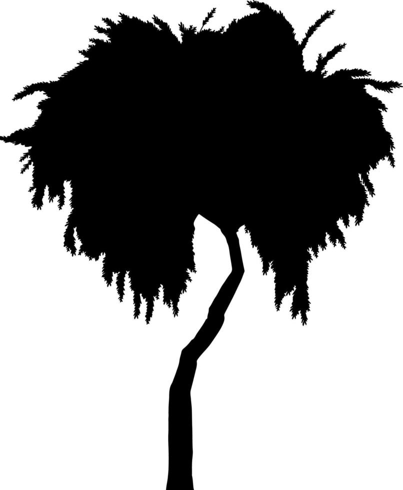 Silhouette of trees for the website, for printing. Vector graphics illustration