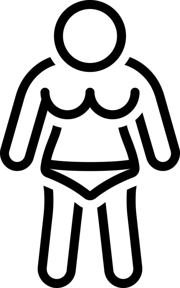 line icon for busty vector