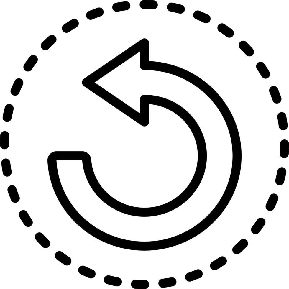 line icon for reverse vector