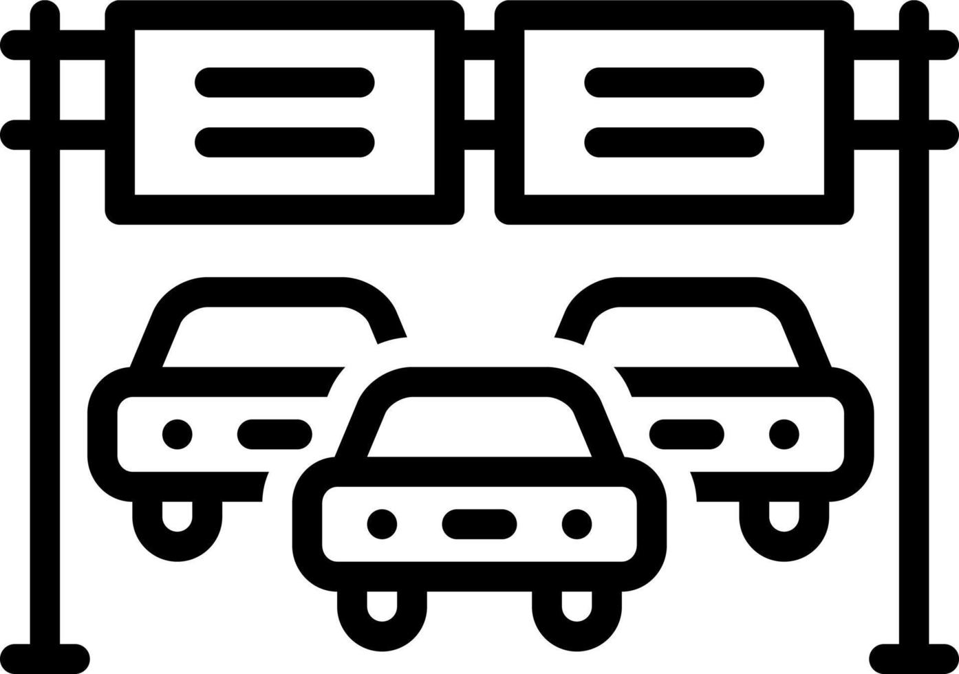 line icon for interstate vector