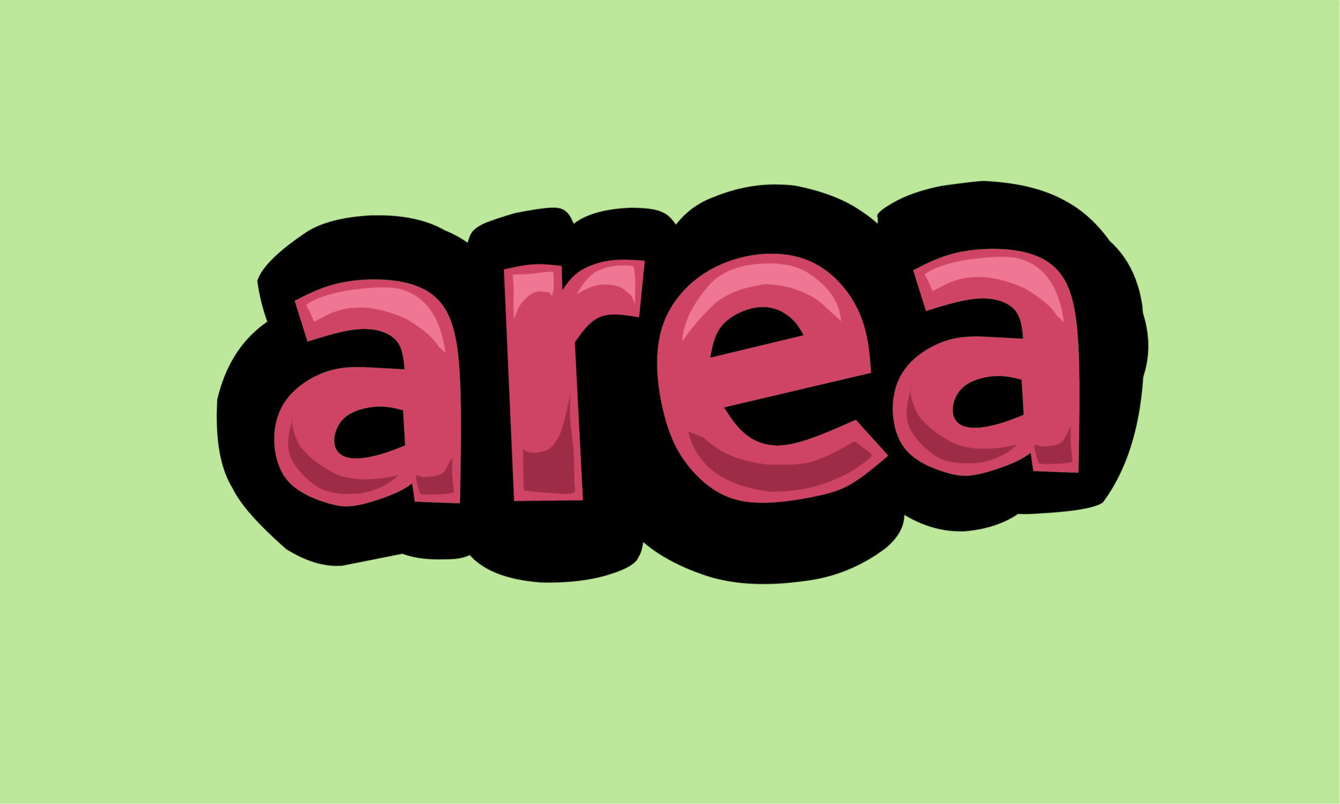 diseño de vector de escritura de área sobre un fondo verde 15013597