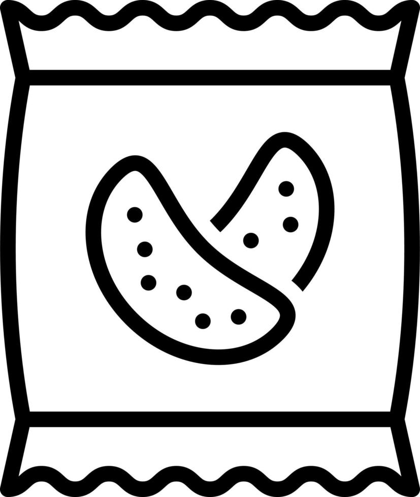 line icon for chips vector