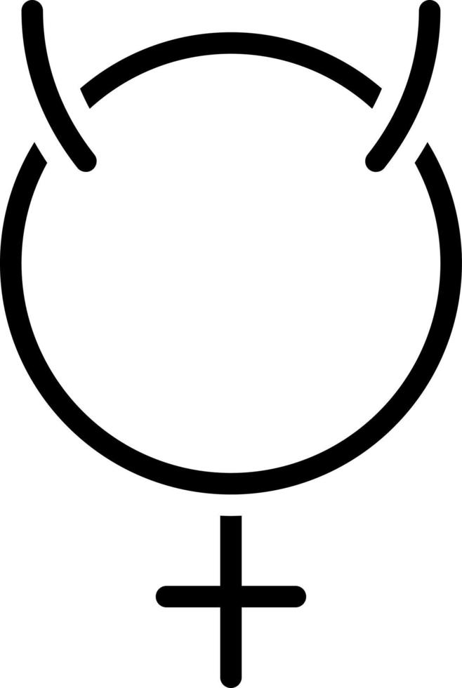 line icon for mercury vector