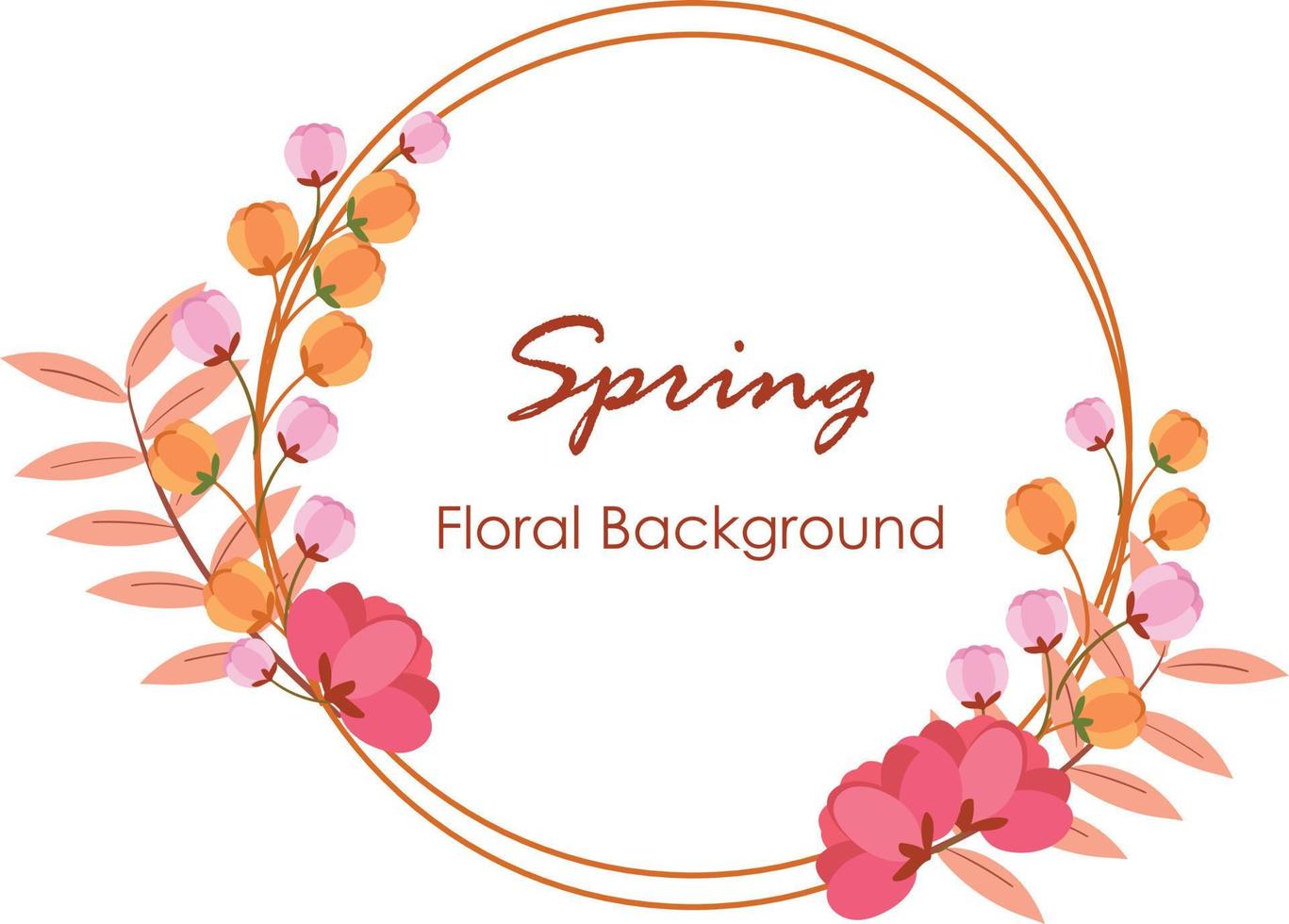 Set of spring and summer wild flowers, plants, branches, leaves and herb. vector