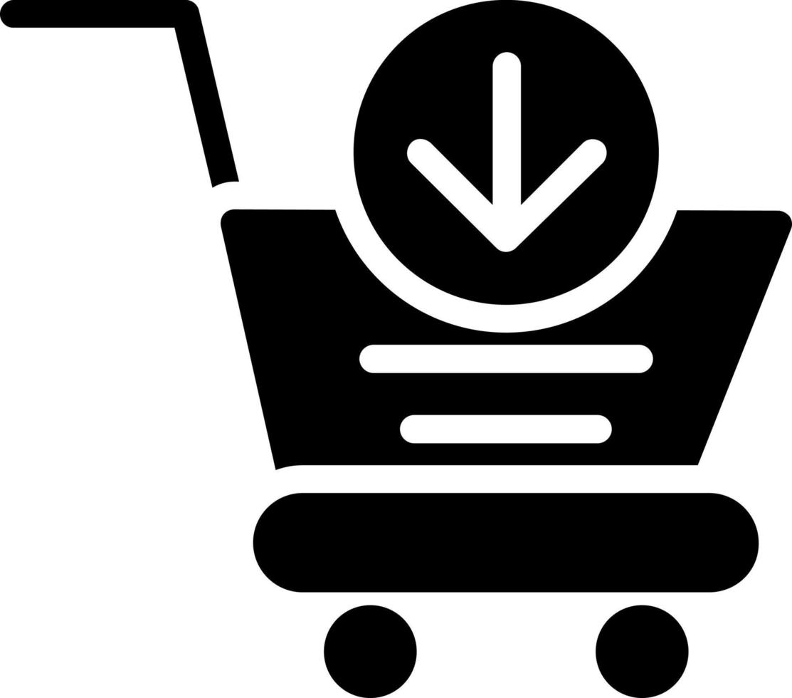 Cart Arrow Down Vector Icon Design