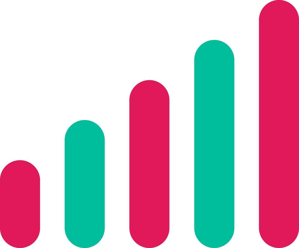 Bars Vector Icon Design
