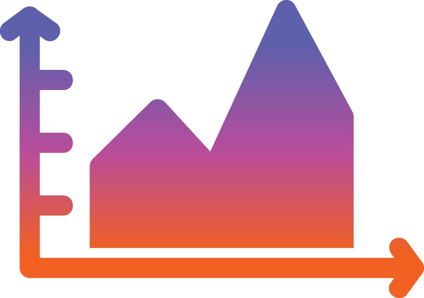 Filled Graph Vector Icon Design
