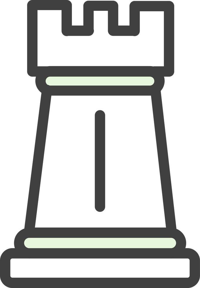 Chess Rook Vector Icon Design