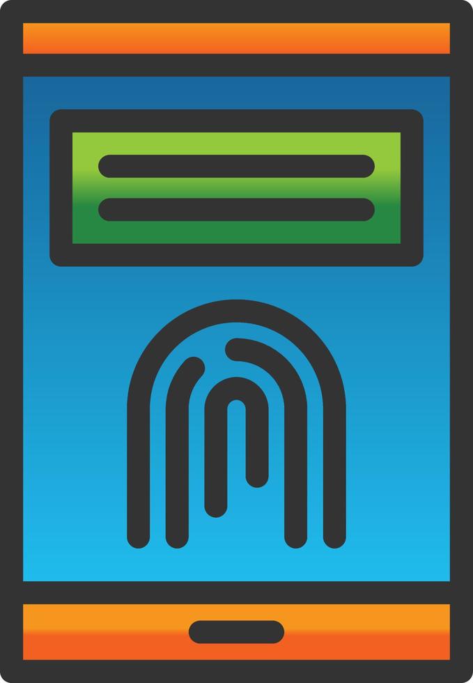 Finger Print Vector Icon Design