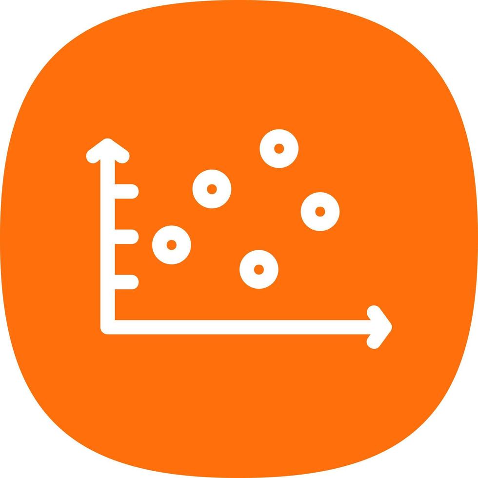 Scatter Graph Vector Icon Design