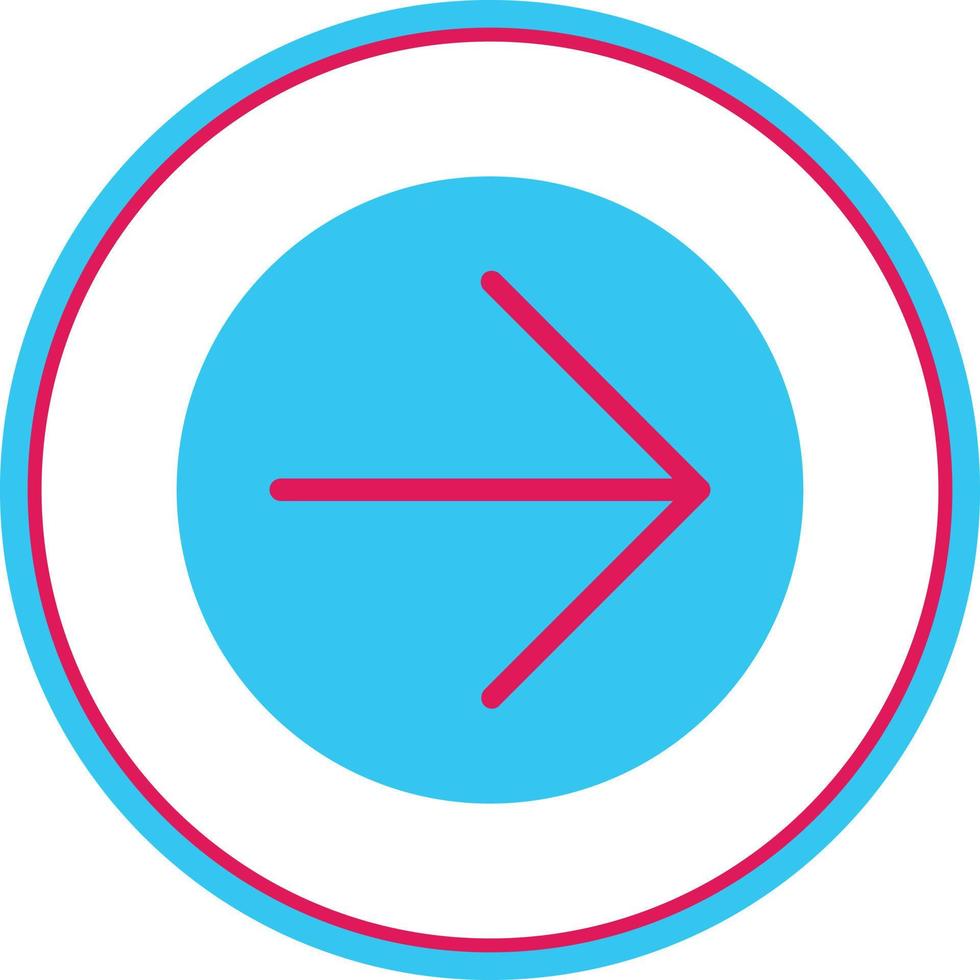 Arrow Circle Right Vector Icon Design