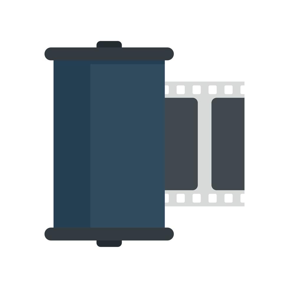 icono de película de cámara retro vector aislado plano