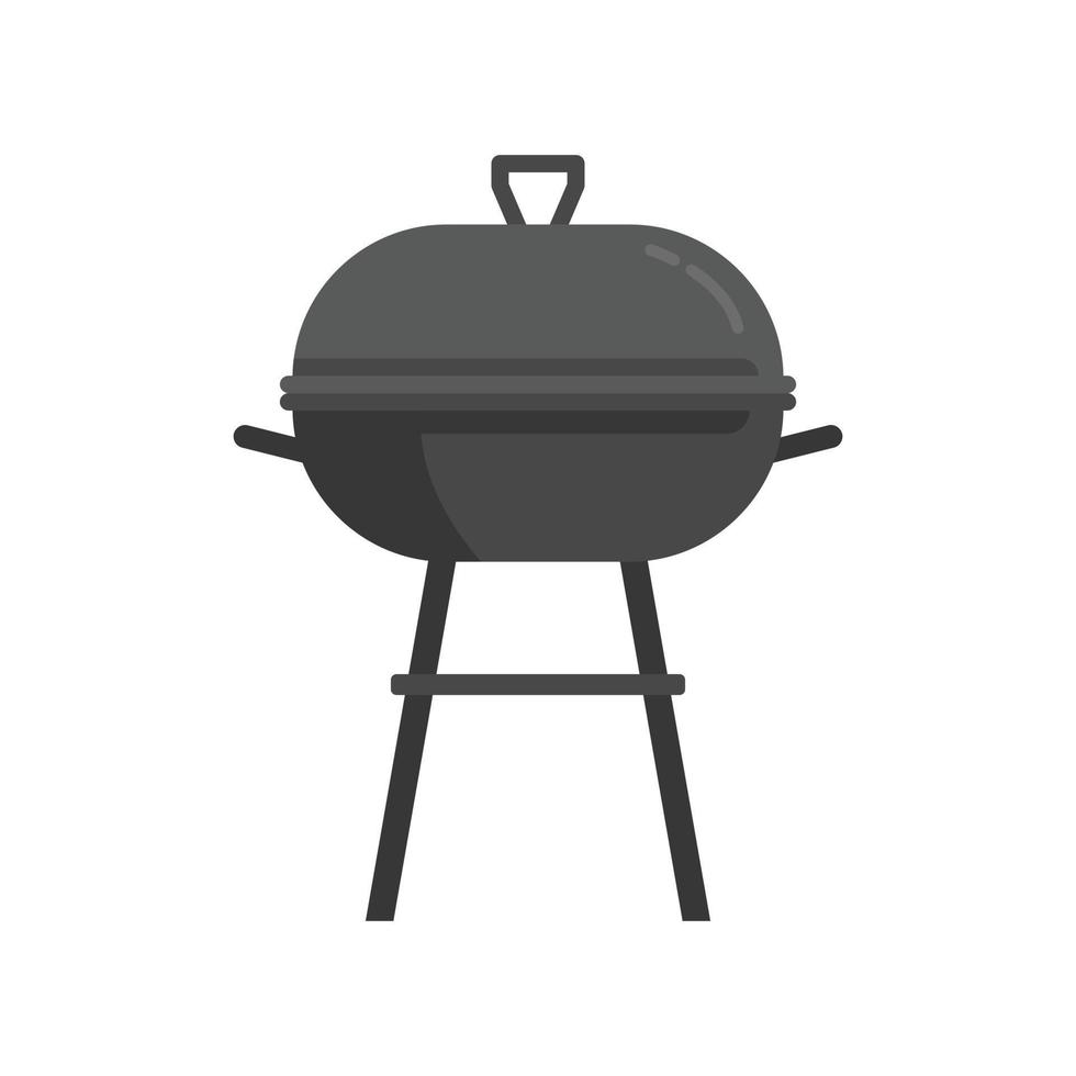 Brazier charcoal icon flat isolated vector