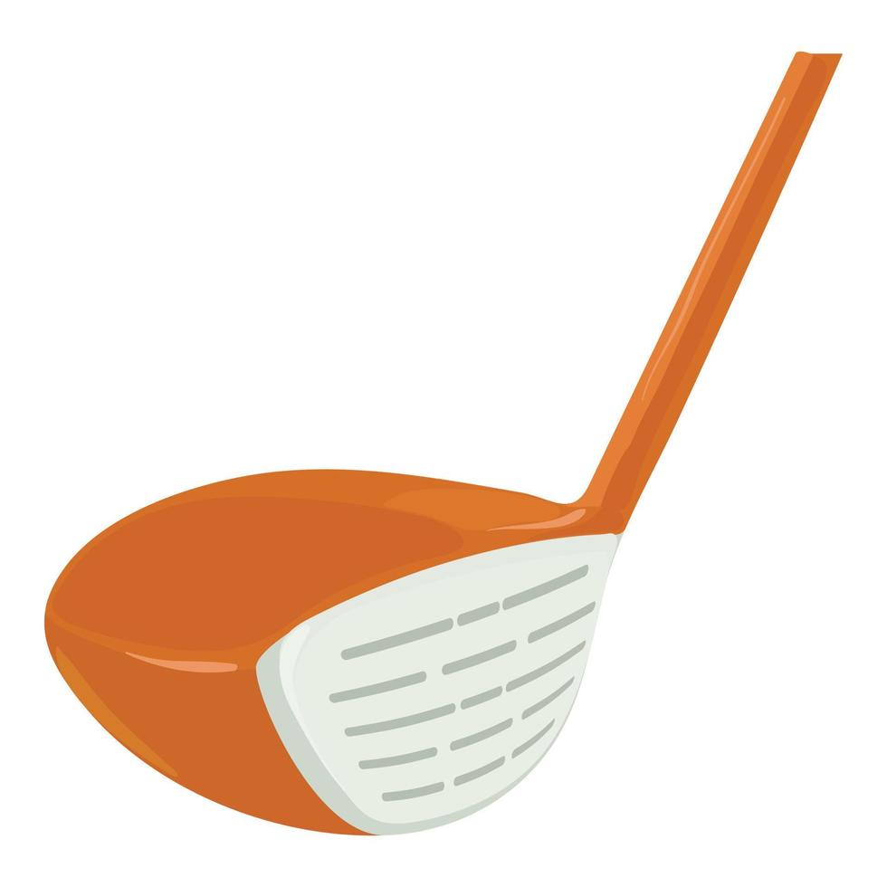 icono de palo de golf, estilo de dibujos animados vector