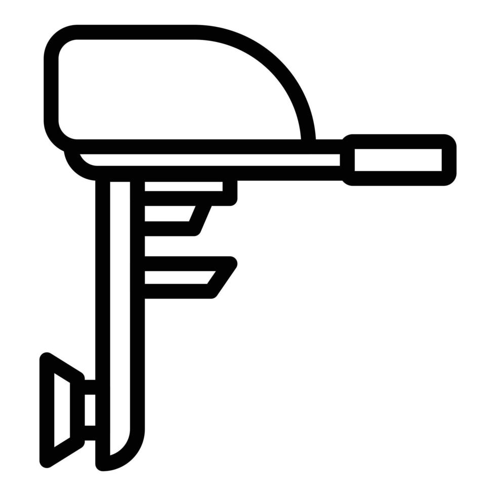 Power motor icon outline vector. Boat engine vector