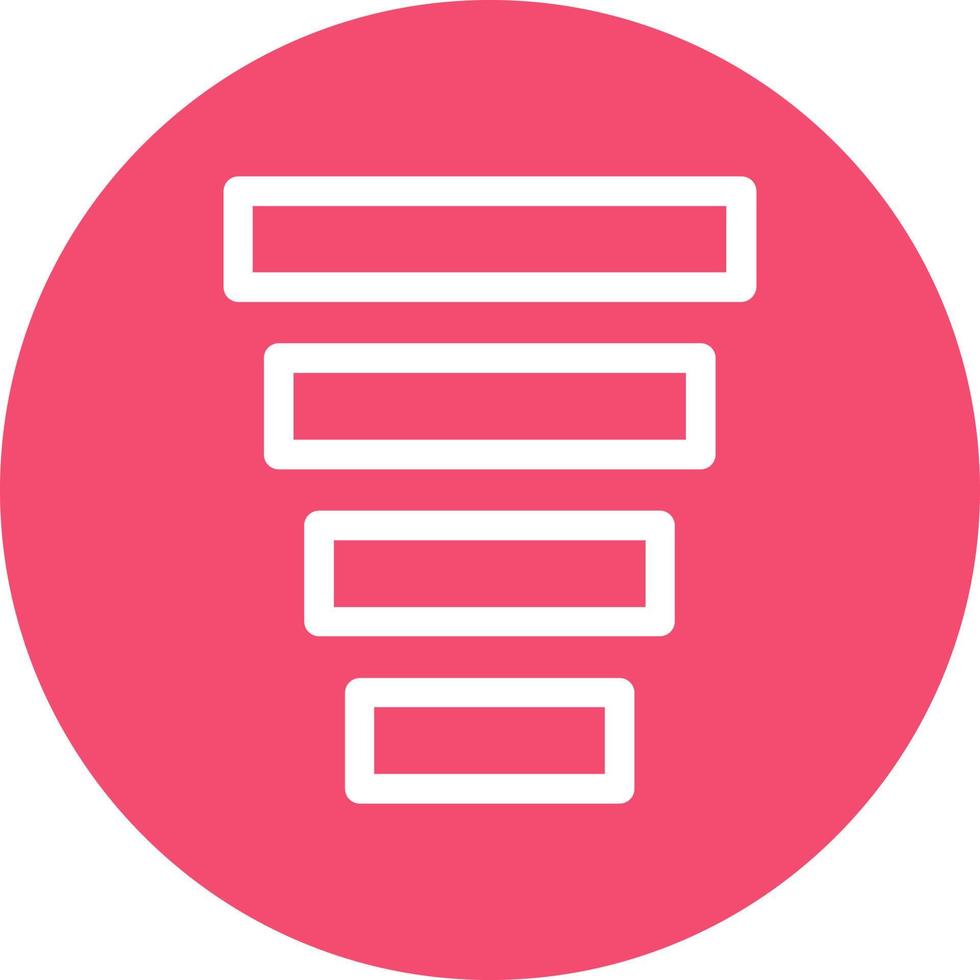 Funnel Chart Vector Icon Design