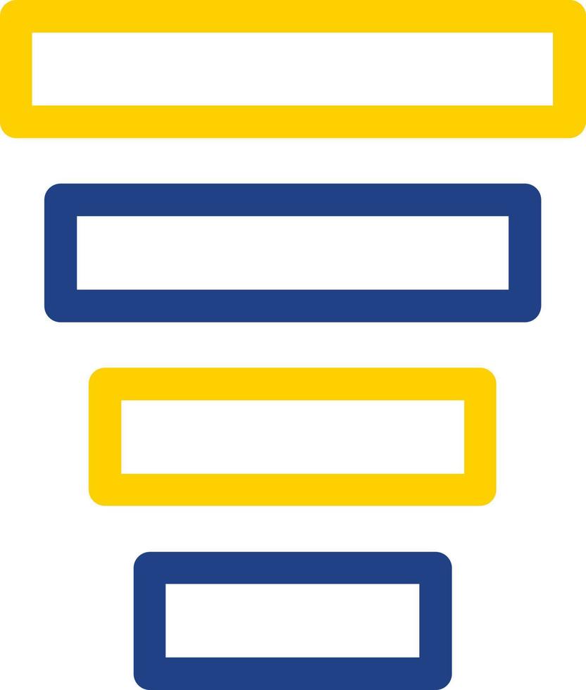 Funnel Chart Vector Icon Design