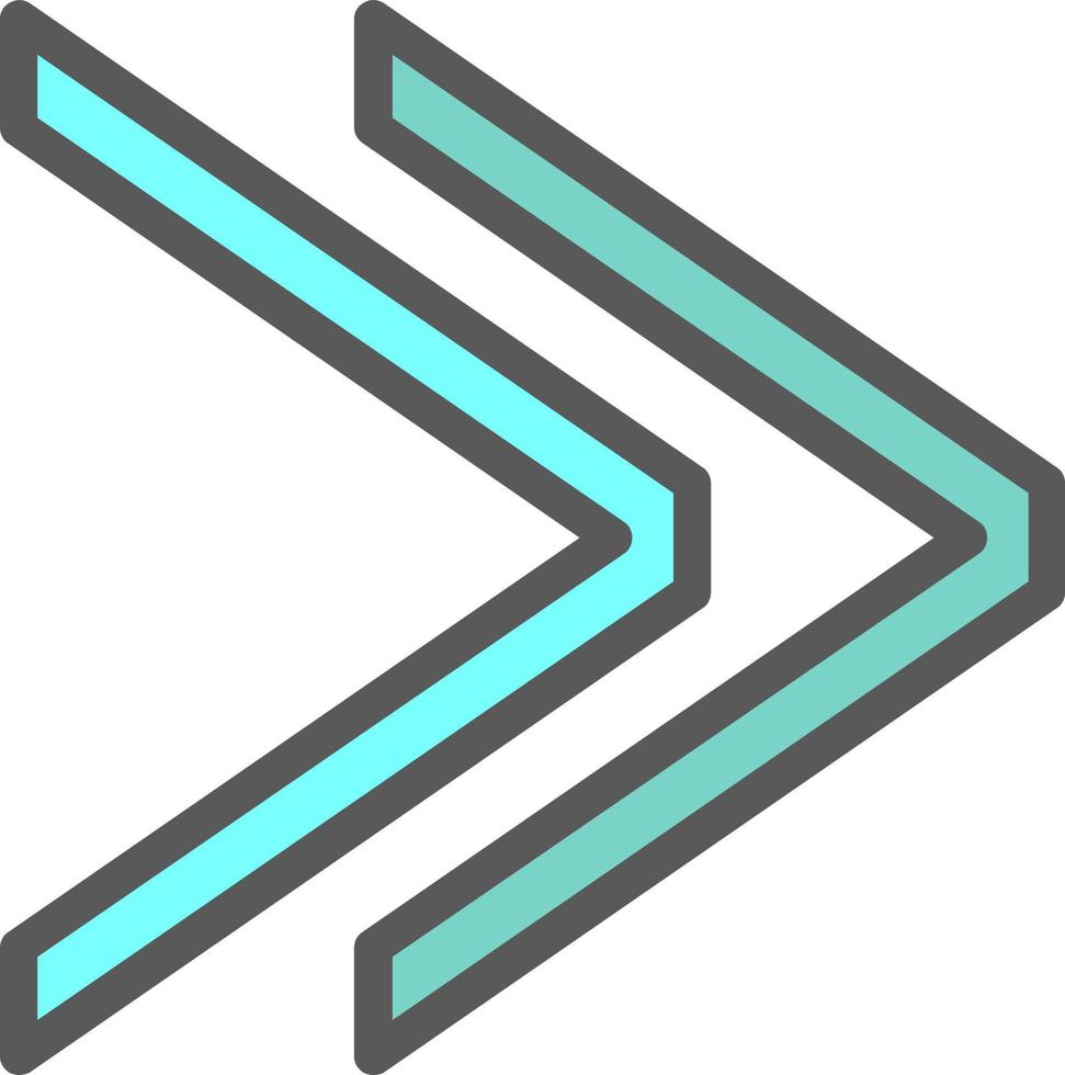 Angle Double Left Vector Icon Design