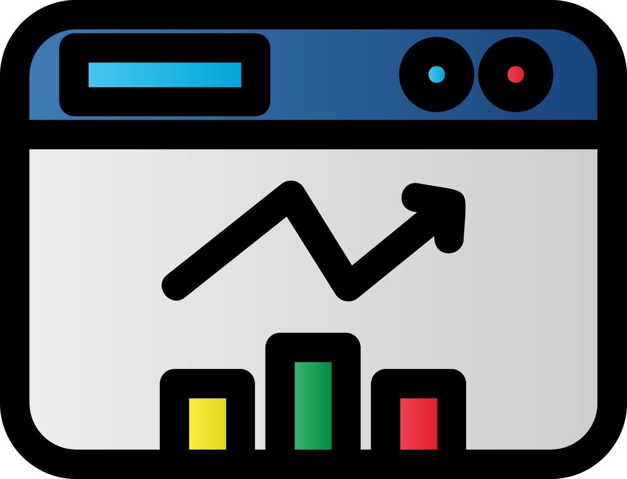 Website Statistics Vector Icon Design