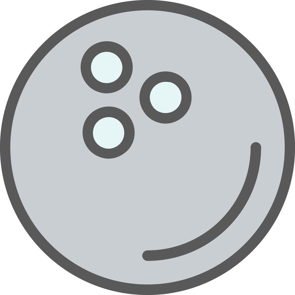 Bowling Ball Vector Icon Design