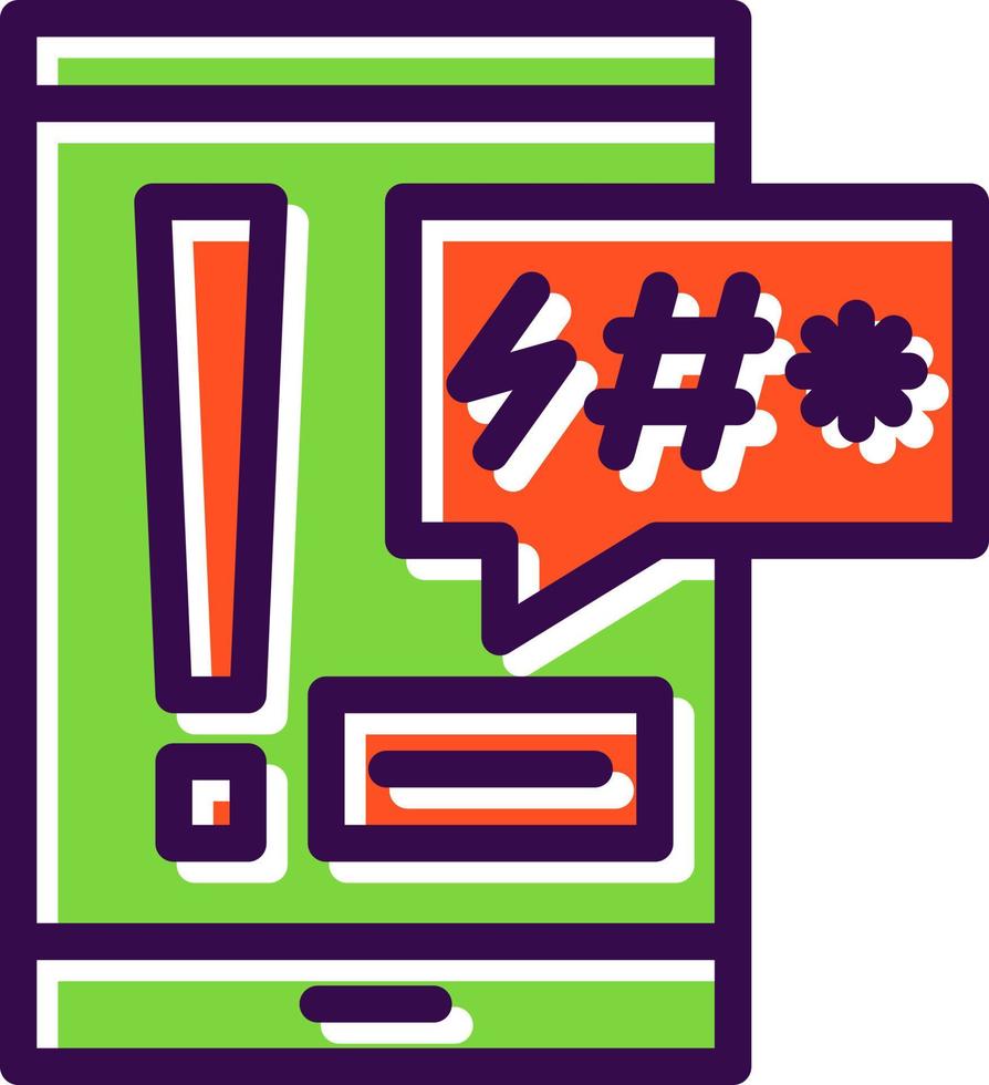 Cyber Bulling Vector Icon Design