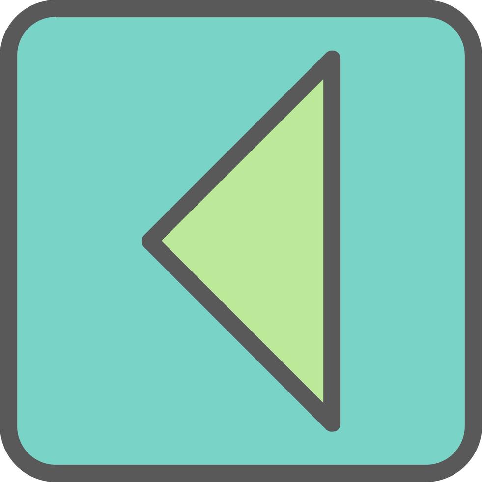 Caret Square Left Vector Icon Design