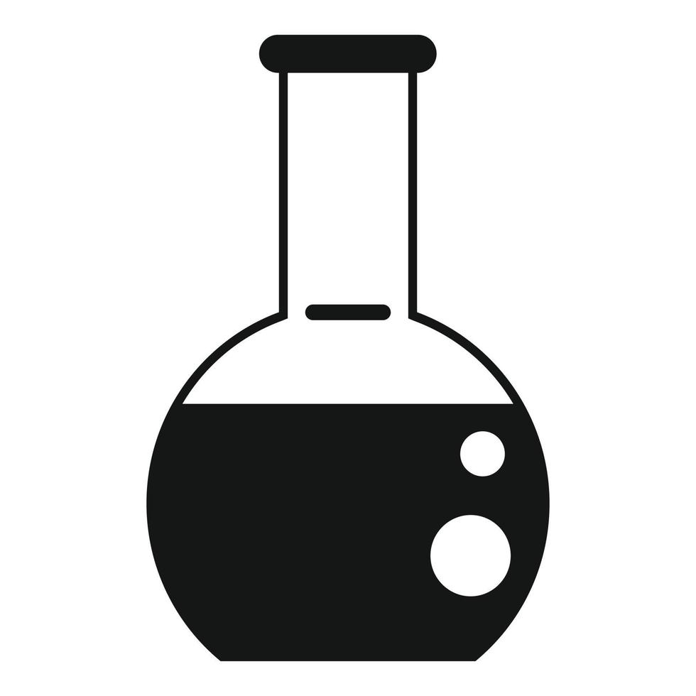 Oil flask icon simple vector. Global earth vector