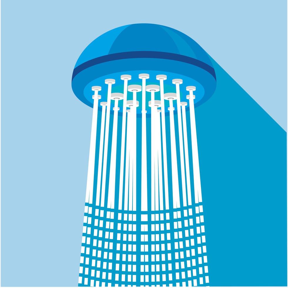 Shower icon, flat style vector