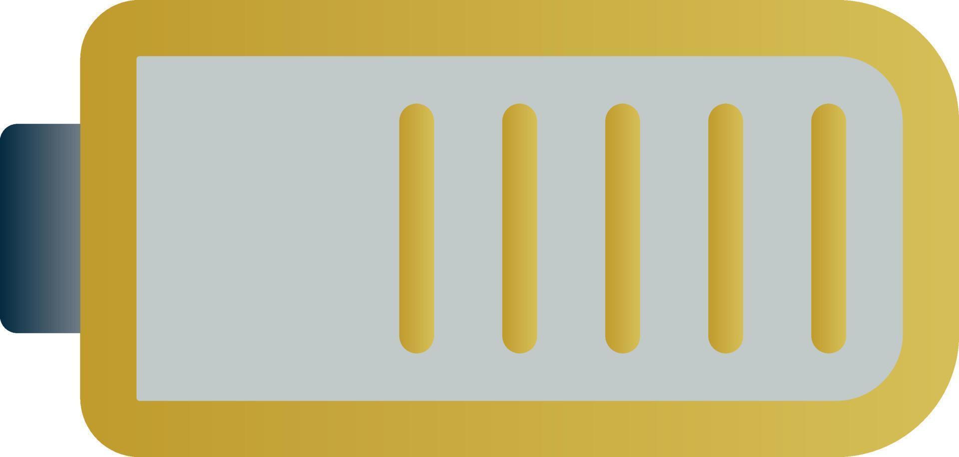 Battery Three Quarters Vector Icon Design