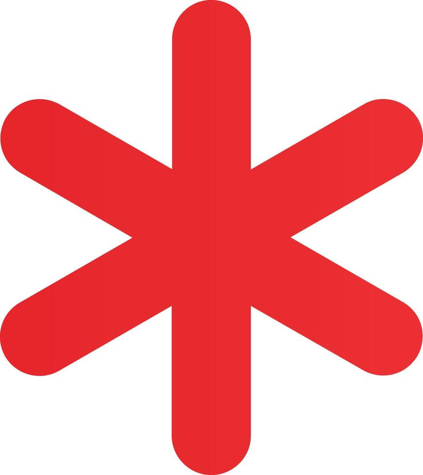 Asterisk Vector Icon Design