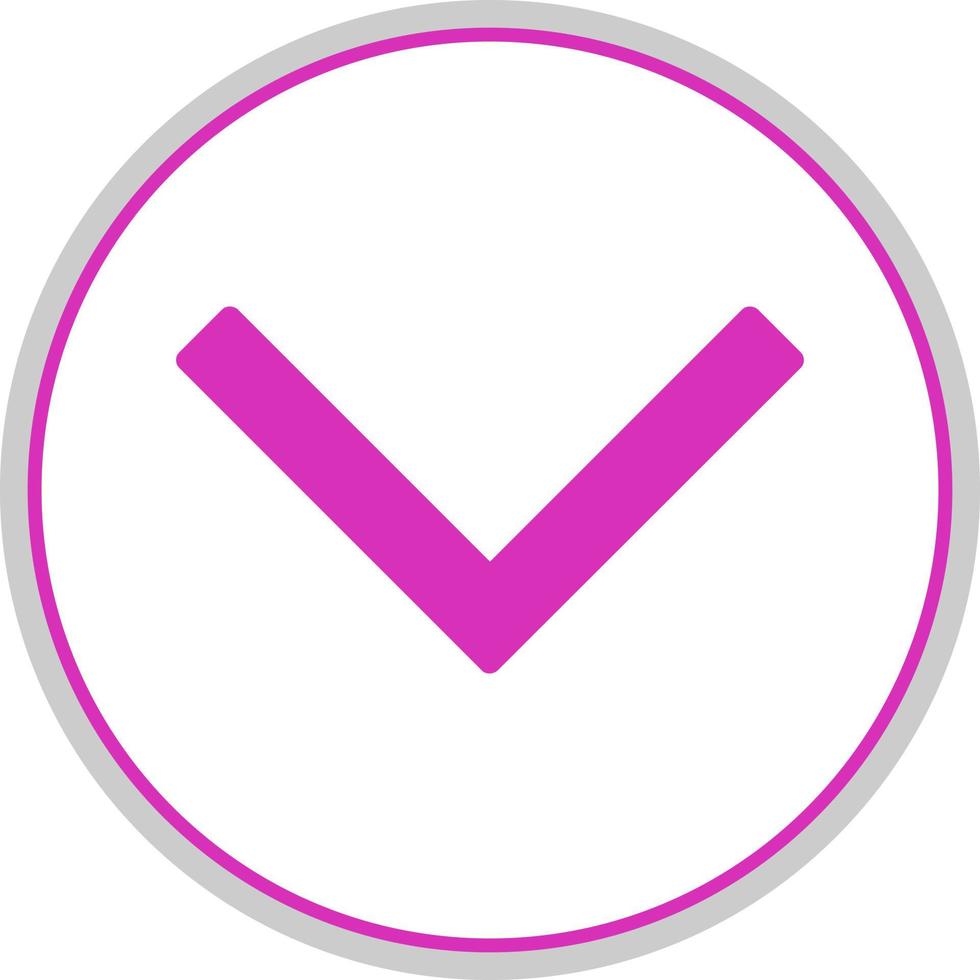 Chevron Down Vector Icon Design