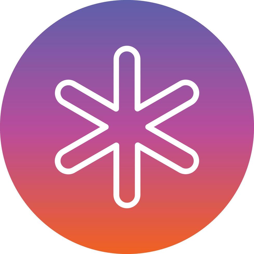 Asterisk Vector Icon Design