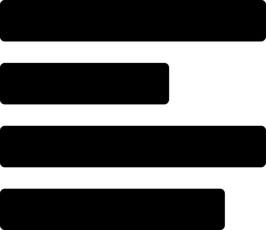 Align Right Vector Icon Design