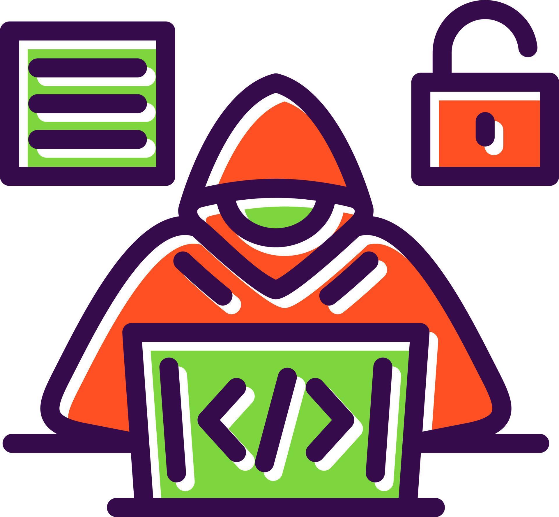 Code hacker vector icon design 15014603 vector art at vecteezy