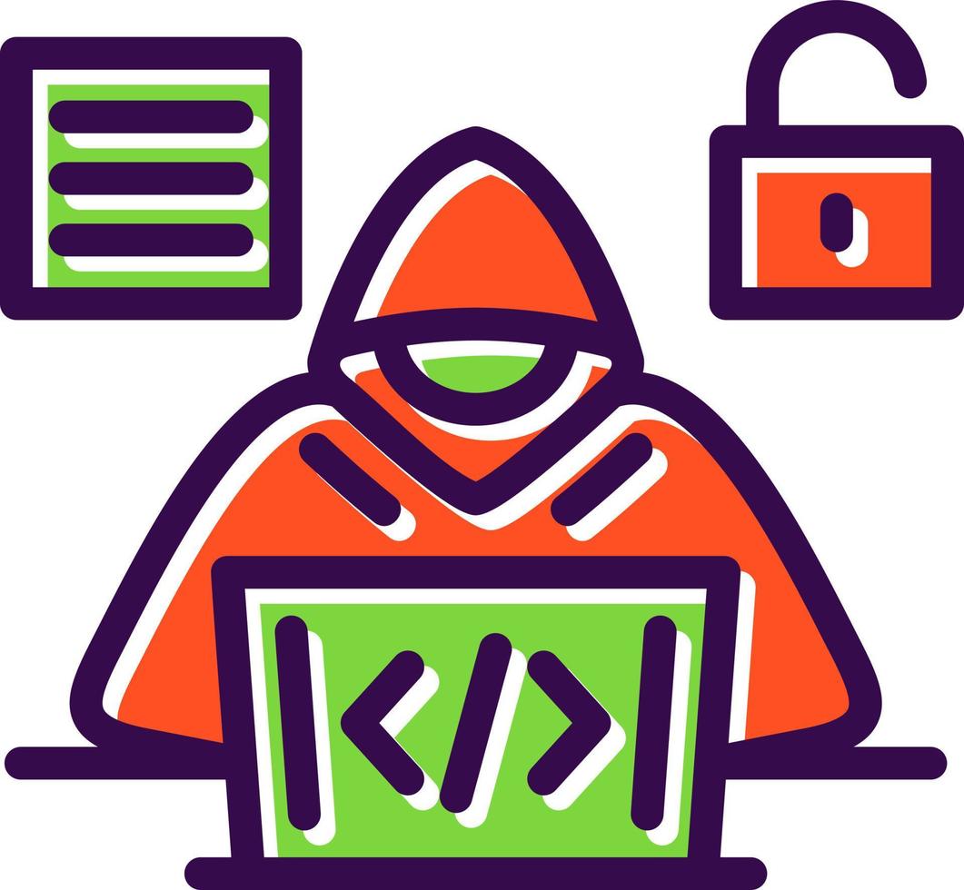 Code Hacker Vector Icon Design