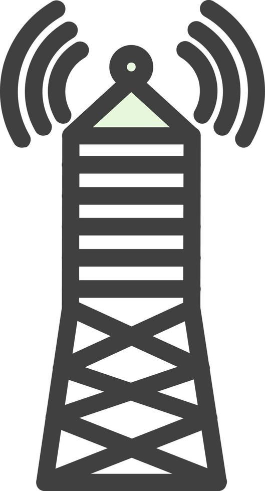 Broadcast Tower Vector Icon Design