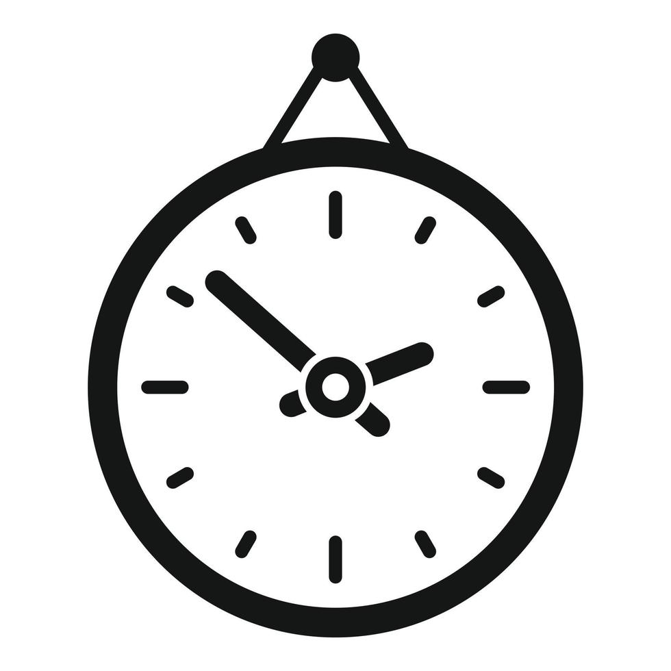 vector simple de icono de reloj de pared. tiempo de Negocios