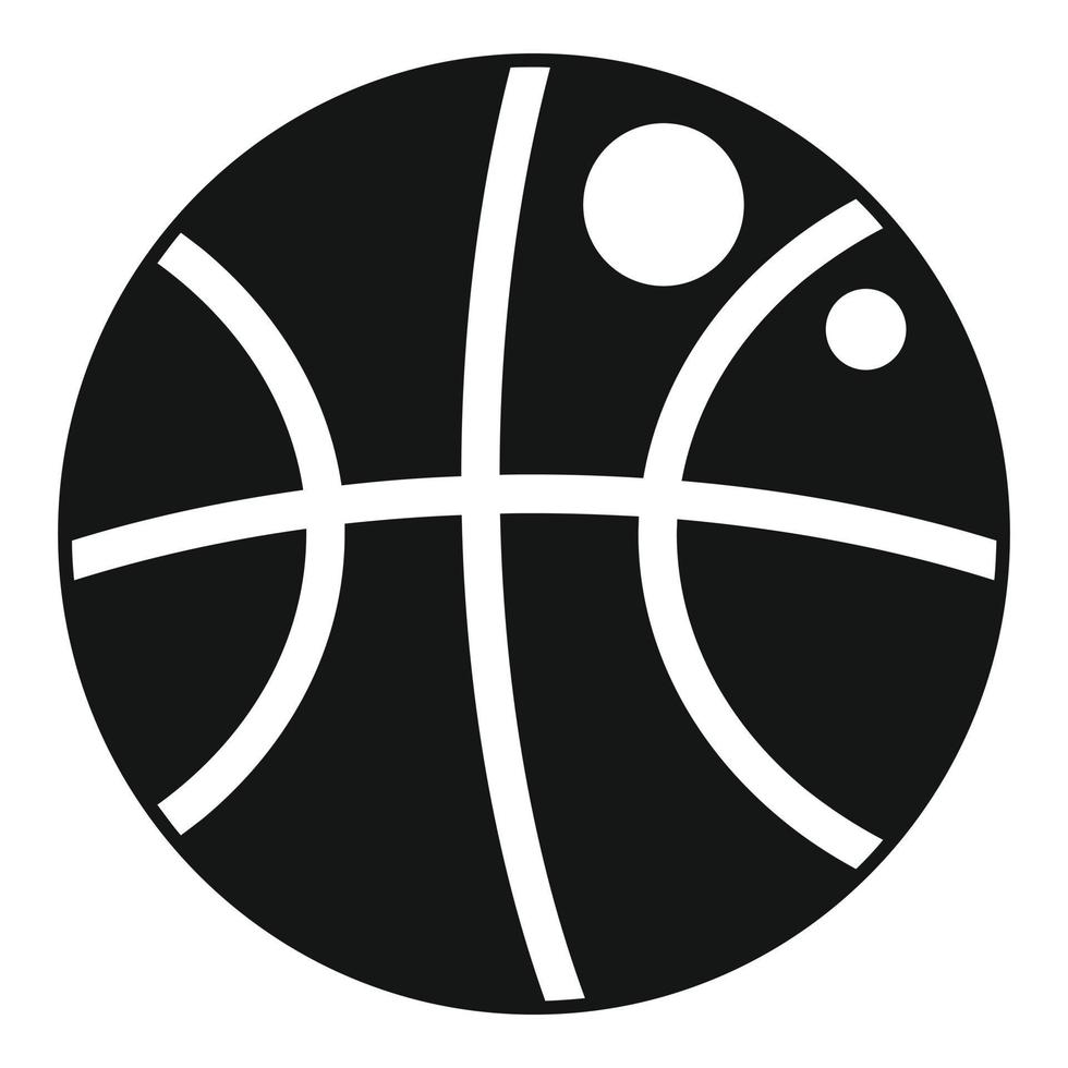 Basketball ball icon simple vector. Gym sport vector