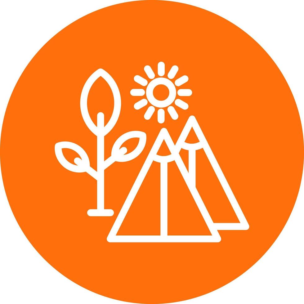 Campground Vector Icon Design