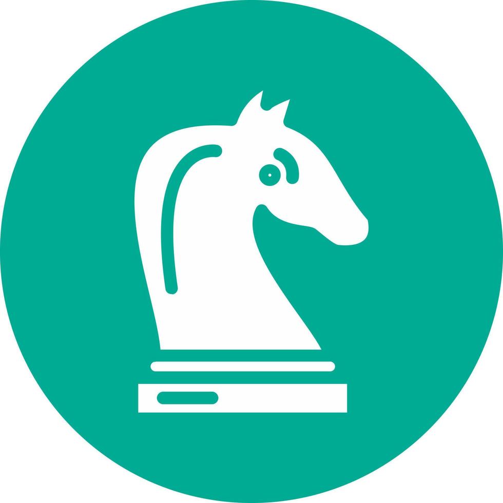 Chess Knight Vector Icon Design