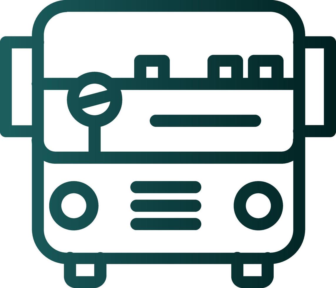Bus Alt Vector Icon Design