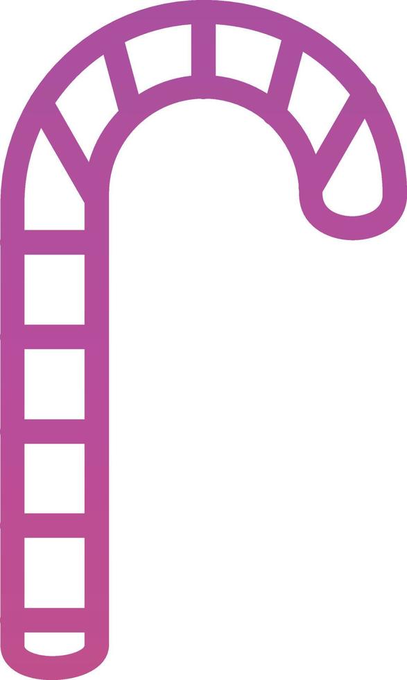 Candy Cane Vector Icon Design