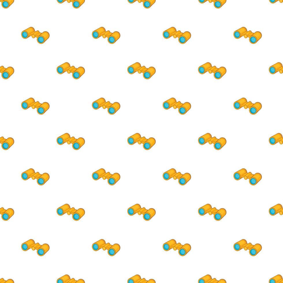 Binoculars pattern, cartoon style vector