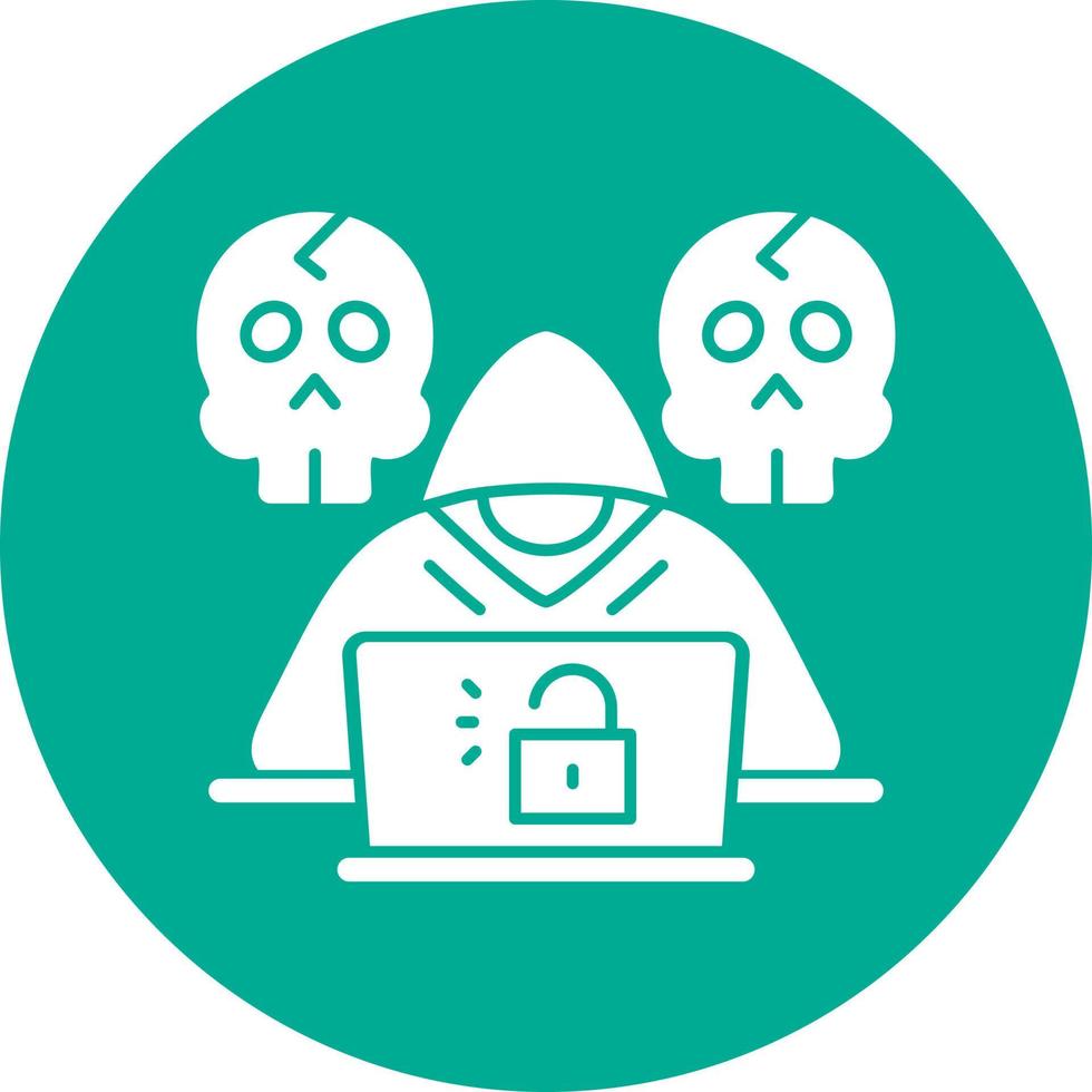 diseño de icono de vector de hacker