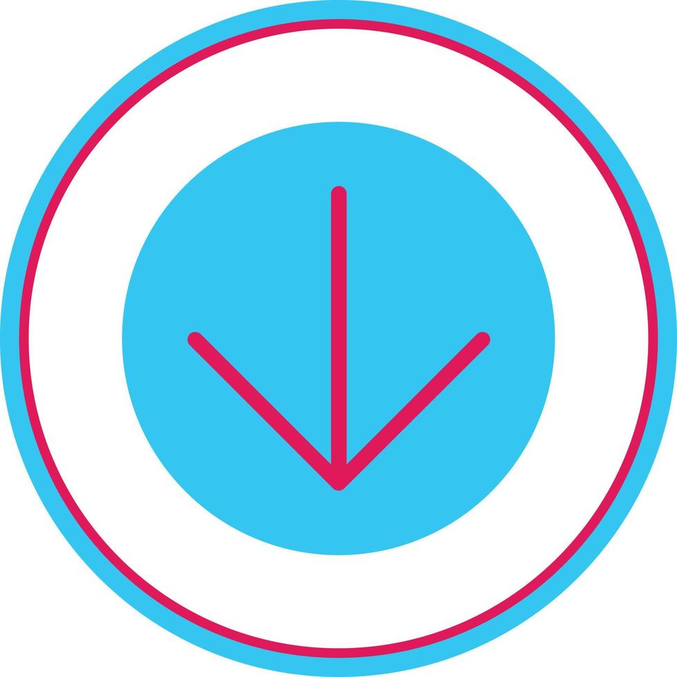 Arrow Circle Down Vector Icon Design