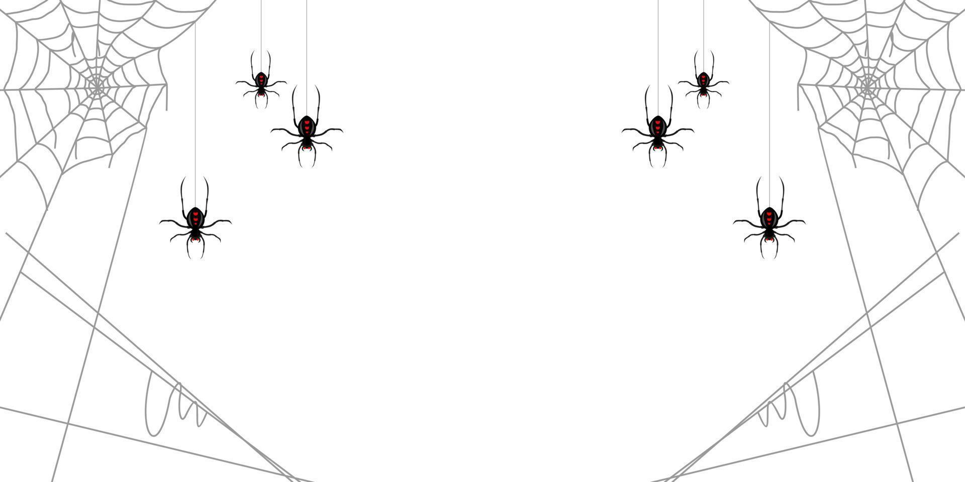 estilo de arte de línea de fondo de telaraña vector