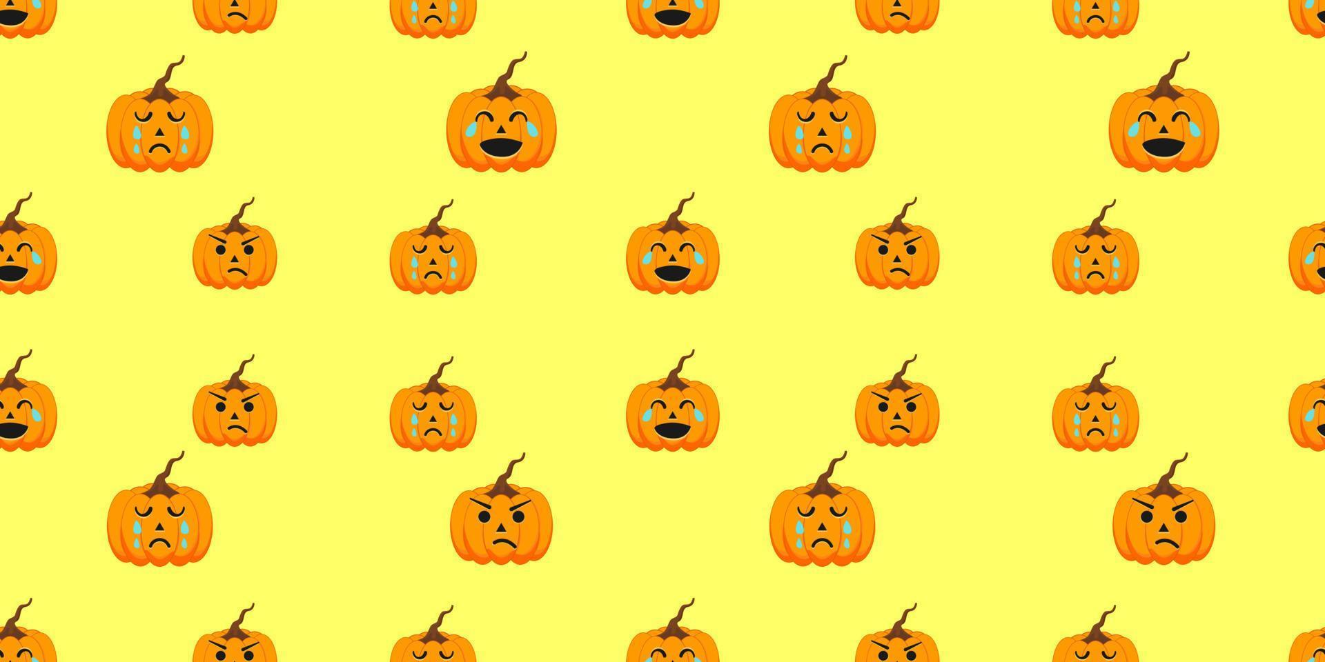 calabaza de patrones sin fisuras para el diseño de halloween vector