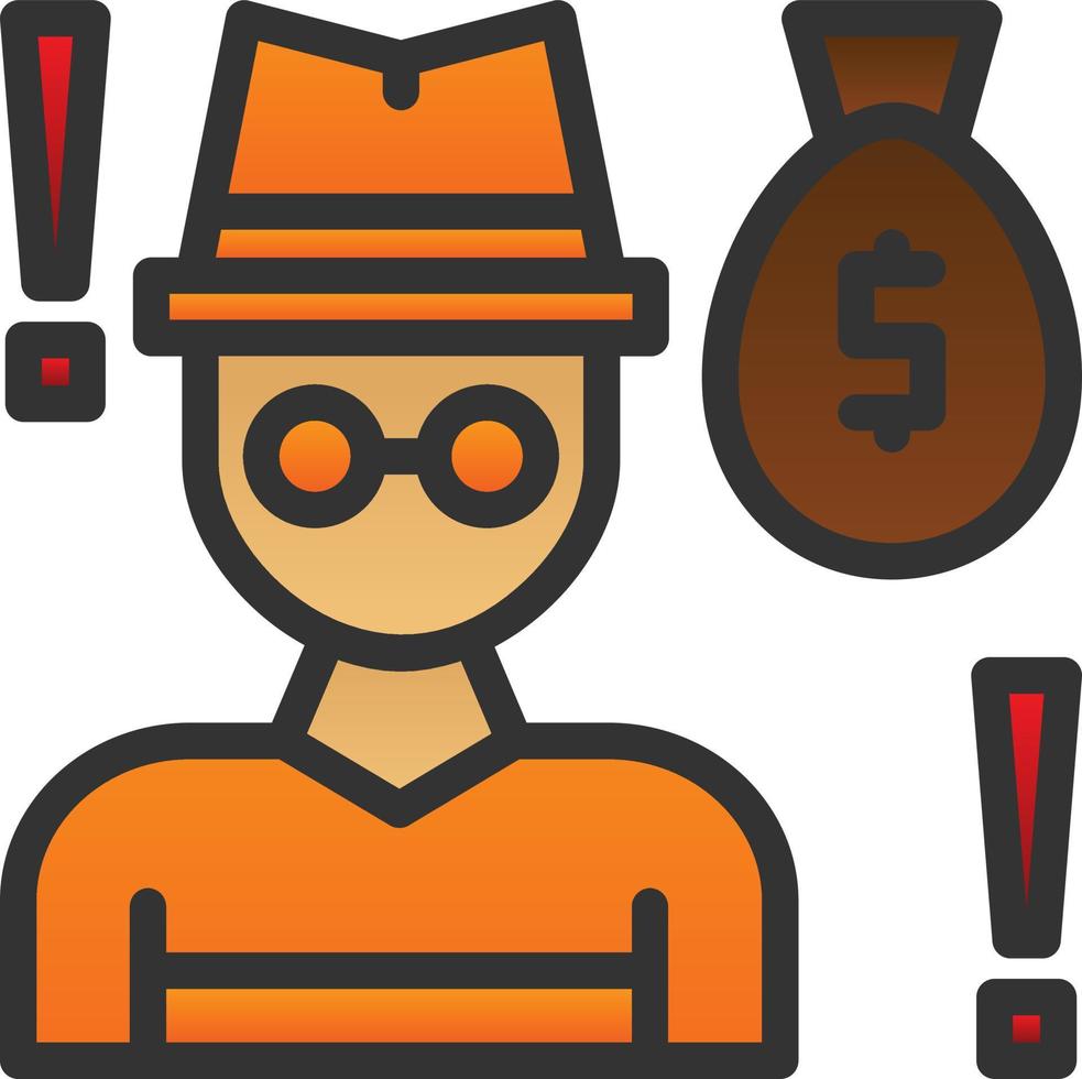 Robbery Vector Icon Design
