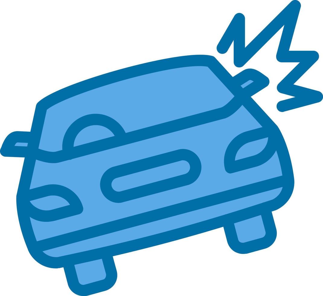 diseño de icono de vector de accidente de coche