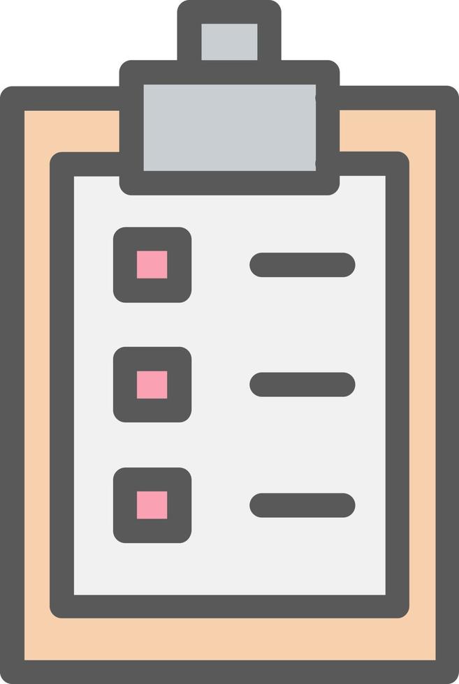 Clipboard List Vector Icon Design